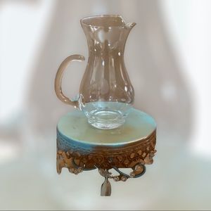 Glass pitcher.